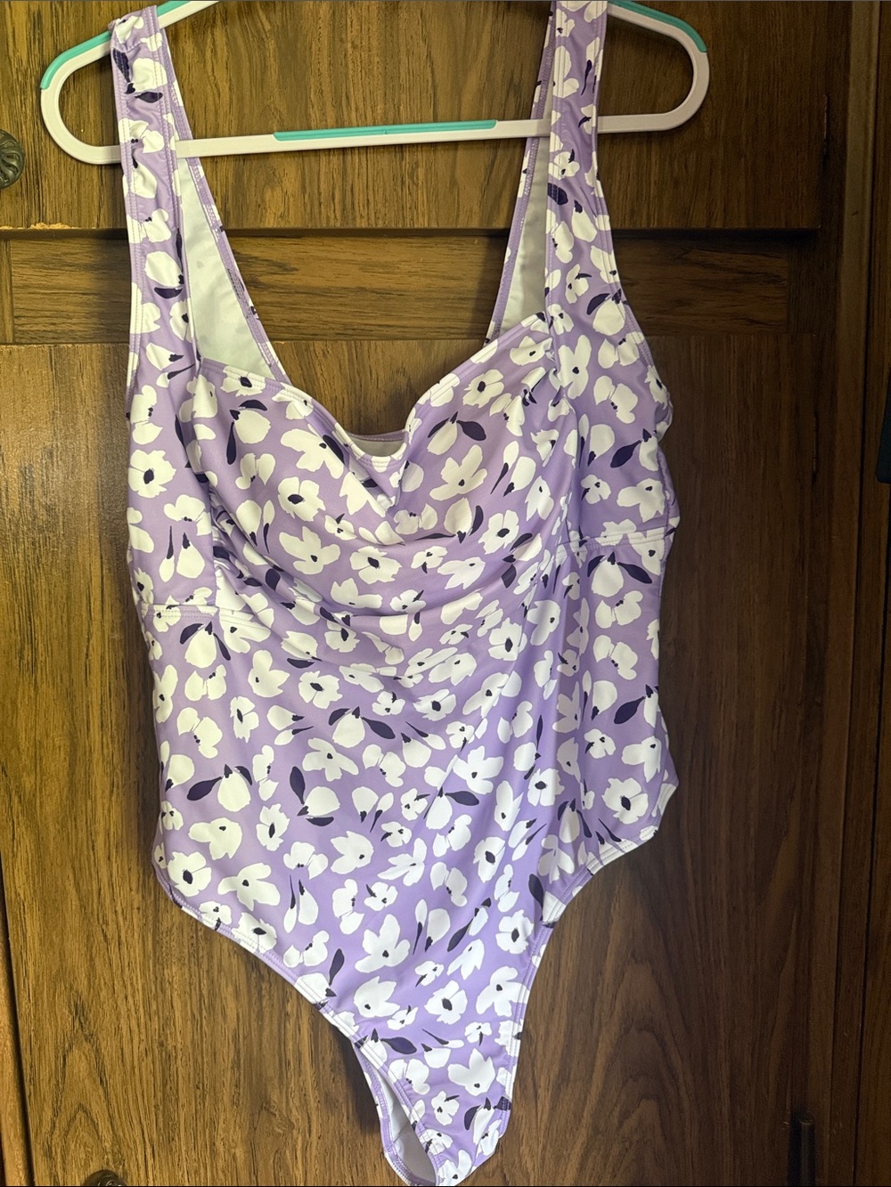 Kids Purple Floral One-Piece Swimsuit
